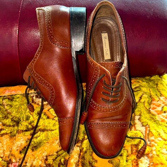 Massimo Dutti Shoes - MASSIMO DUTTI OXFORD LEATHER SHOES MADE IN SPAIN SIZE 38